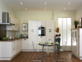 Duleek high gloss ivory kitchen