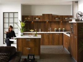 Duleek letterbox dark walnut kitchen