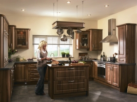 Paris medium walnut kitchen