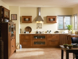 Tuscany medium walnut kitchen